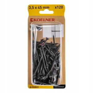 Wkręty do płyt gk regipsu metalu 3,5x45mm 120szt BFS3545