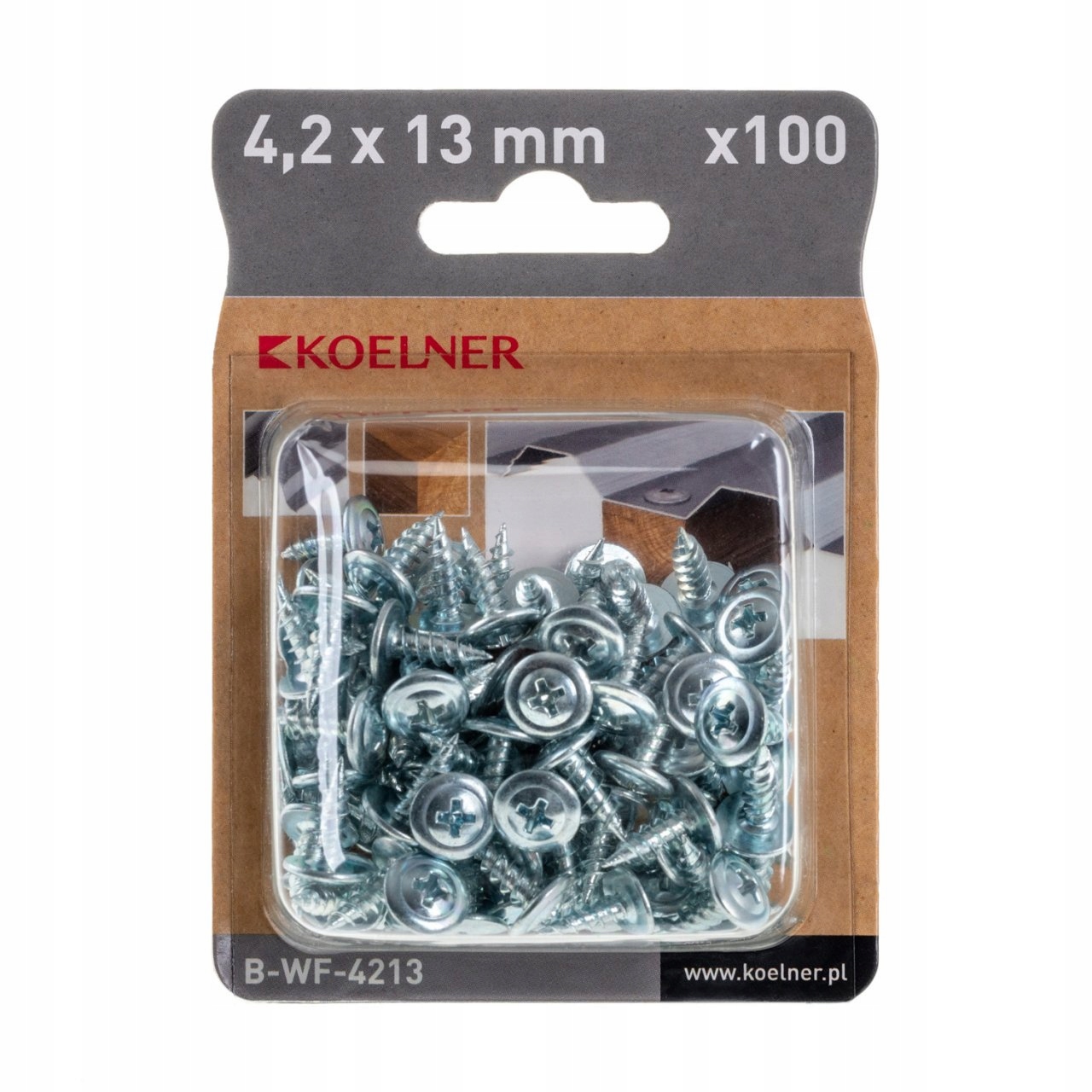 WKRĘTY ocynk blacha 4,2x13mm 100szt BWF4213