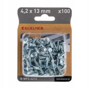 WKRĘTY SAMOWIERCĄCE ocynk blacha 4,2x13mm 100szt BWFS4213