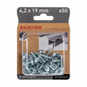 WKRĘTY SAMOWIERCĄCE ocynk blacha 4,2x19mm 50szt BWFS4219