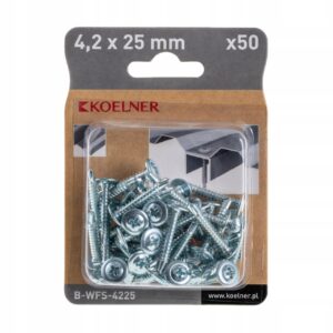 WKRĘTY SAMOWIERCĄCE ocynk blacha 4,2x25mm 50szt BWFS4225