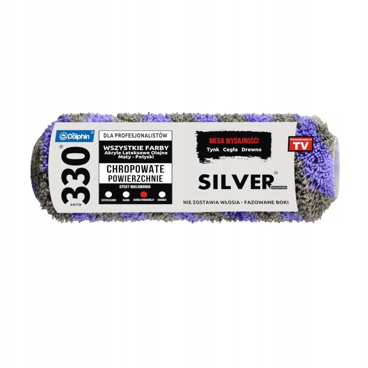 Wałek SILVER BLUE DOLPHIN seria 330 18cm włos 20mm 52520