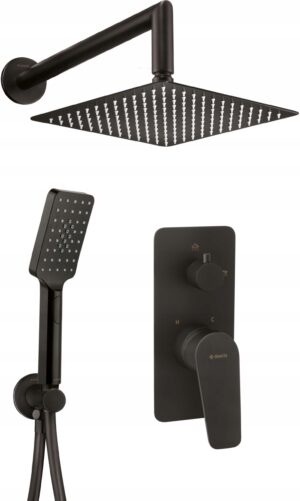Komplet podtynkowy Jasmin nero NAC N9JP DEANTE