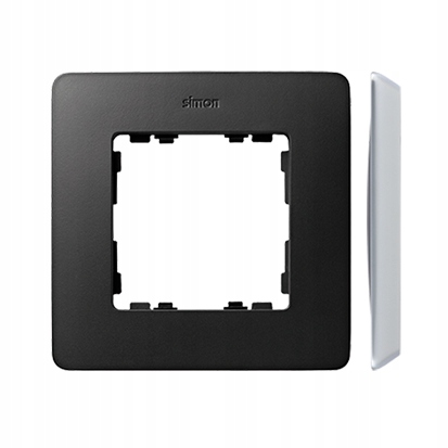 SIMON 82 RAMKA POJEDYNCZA GRAFIT/ALUMINIUM 8200610-238