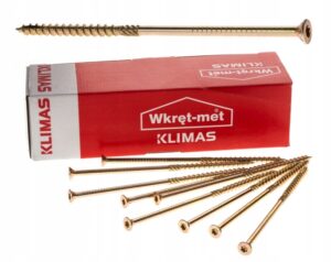 WKRĘTY CIESIELSKIE DO DREWNA 6x240 mm TORX 100szt KMWHT