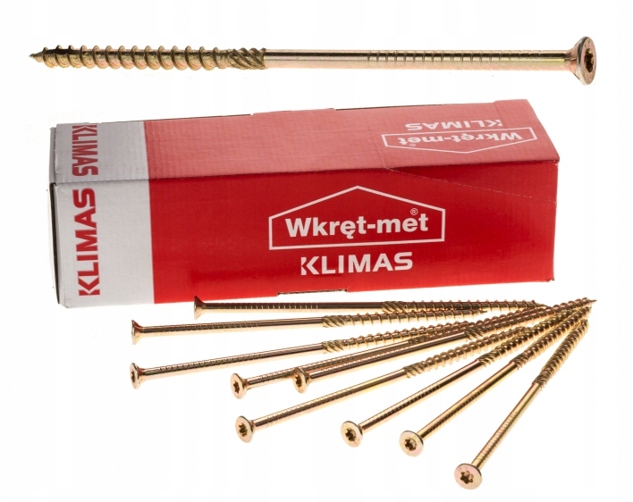 WKRĘTY CIESIELSKIE DO DREWNA 6x300 mm TORX 100szt KMWHT