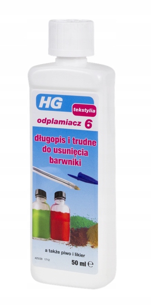 HG odplamiacz 6, długopis i trudne do us. barwniki