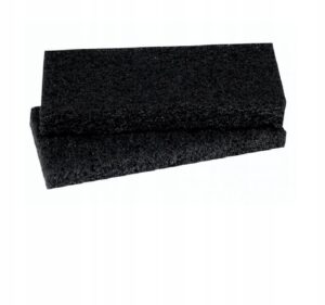 Włóknina czarna 120x250mm 2szt. Kubala 0363