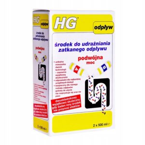 HG do udrażniania zatkanego odpływu PODWÓJNA MOC