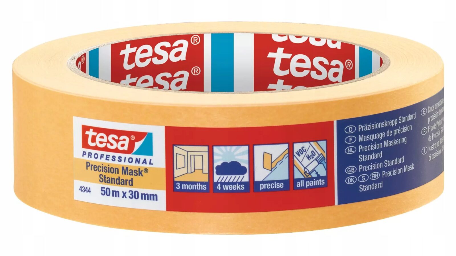 Tesa Taśma Precyzyjna Malarska 4344 50mb 30mm 04344
