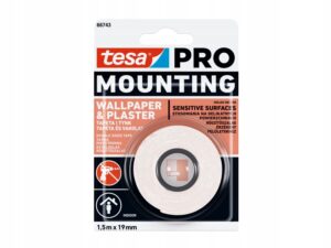 Taśma dwustronna tesa PRO Mounting do tapet 1,5m 66743-00004