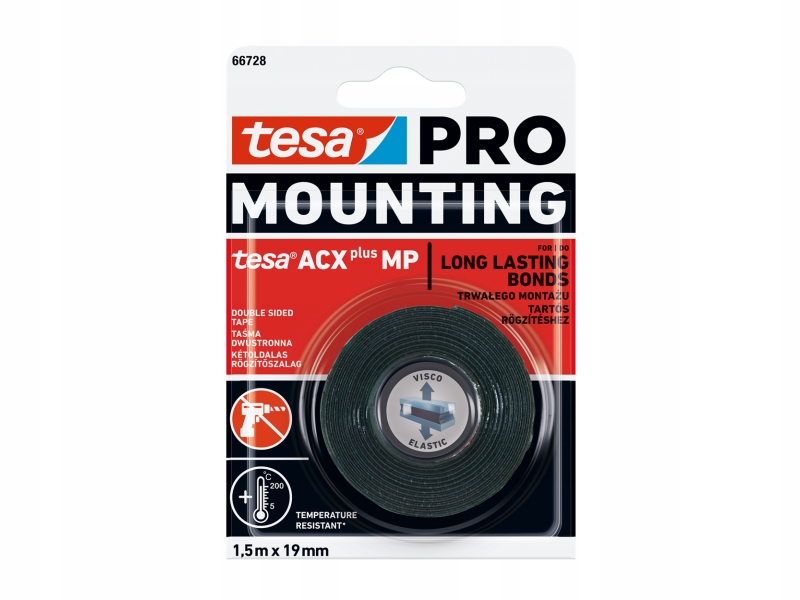 Taśma przemysłowa tesa PRO Mounting ACX Plus 1,5m 66728-00004