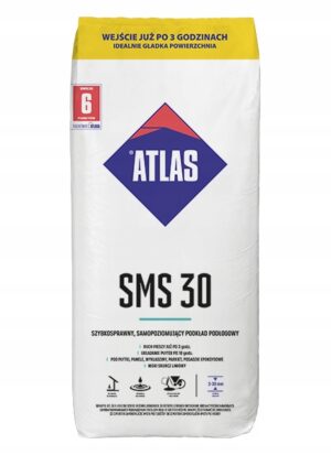ATLAS SMS 30 SAMOPOZIOMUJĄCY PODKŁAD PODŁOGA 25KG