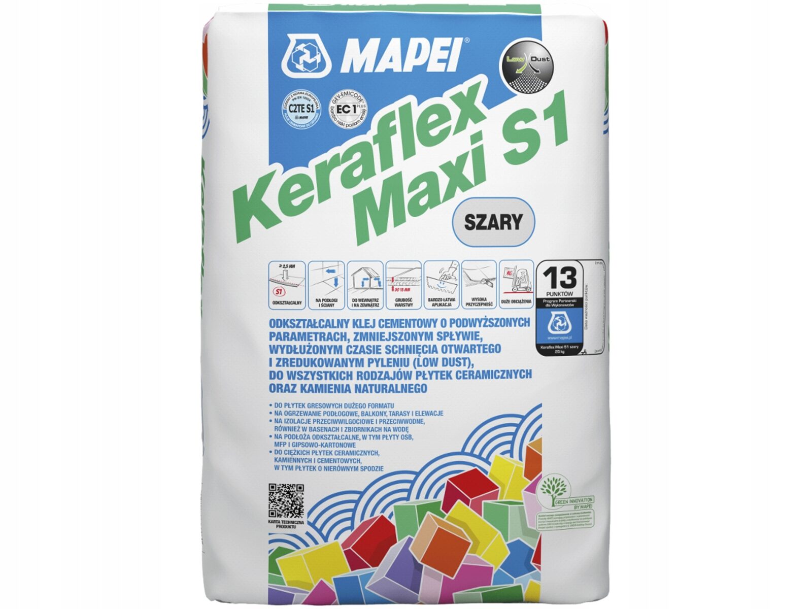 MAPEI Keraflex MAXI S1 SZARY do płytek duży format
