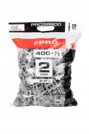 PRO System poziomujący PRO-SP800 2mm 400szt SP823