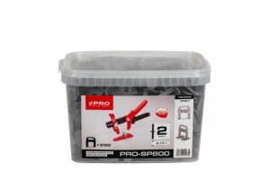 PRO System poziomujący PRO-SP800 2mm 250szt+wiadro