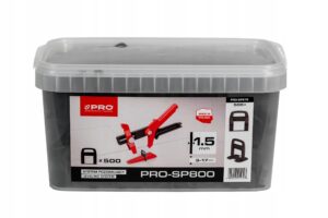 PRO System poziomujący PRO-SP800 1,5 500szt+wiadro