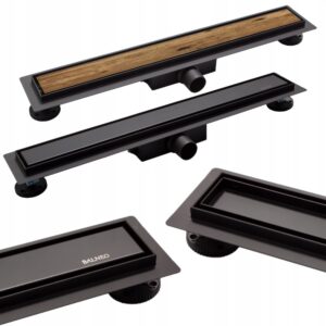 Odpływ CZARNY Balneo DUPLEX NEXT BLACK 90 cm1