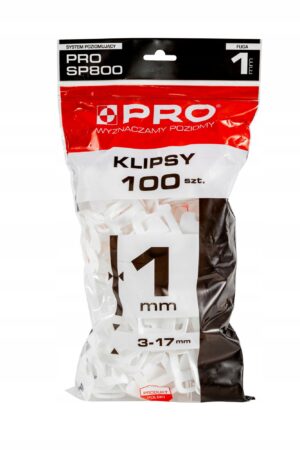 PRO System poziomujący PRO-SP800 1mm 100sz SP842 wysokie 11-23mm