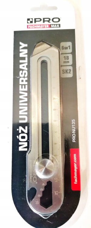 PRO NÓŻ UNIWERSALNY SK2 6W1 STALI NIERDZEWNEJ 18MM PRO-NU135