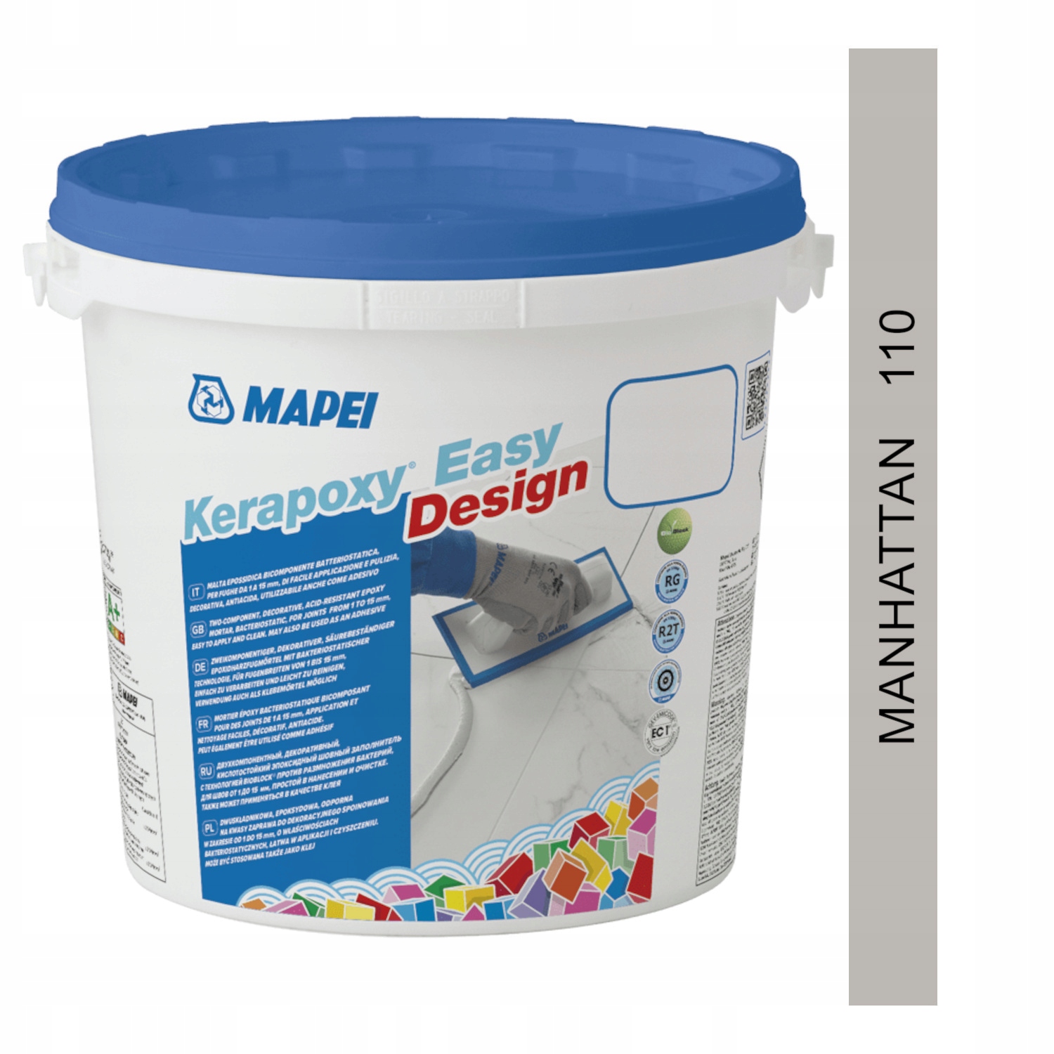MAPEI Fuga epoksydowa KERAPOXY EASY DESIGN 3kg 110 manhattan