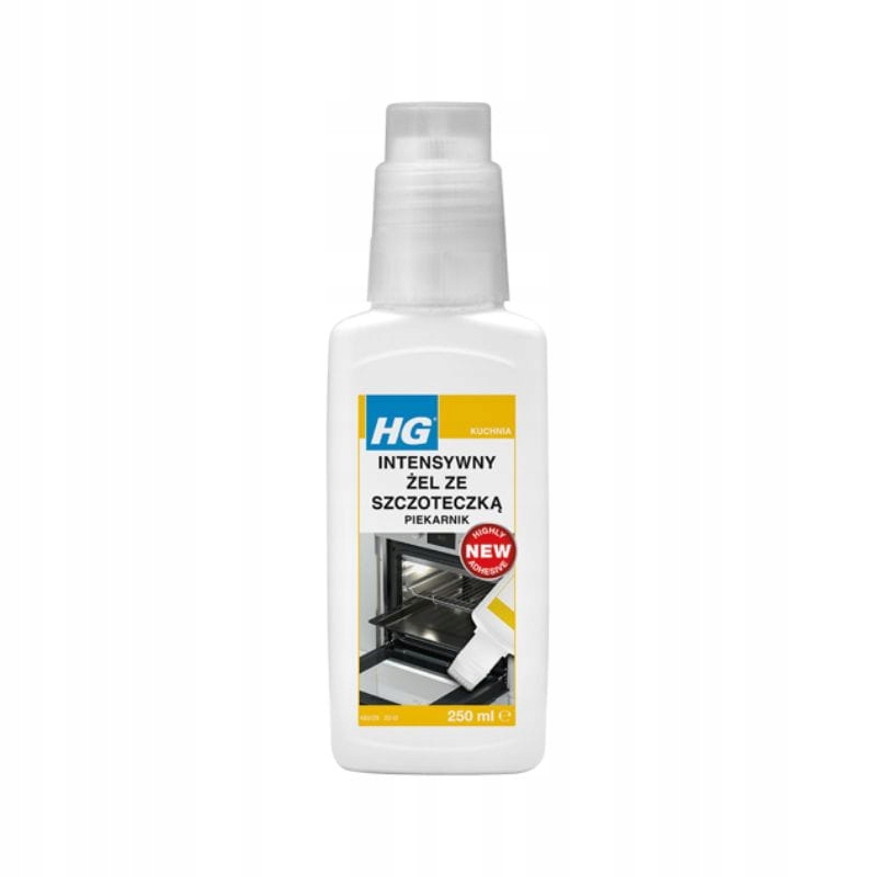 HG INTENSYWNY ŻEL ŚRODEK ZE SZCZOTECZKĄ DO CZYSZCZENIA PIEKARNIKA 250ML