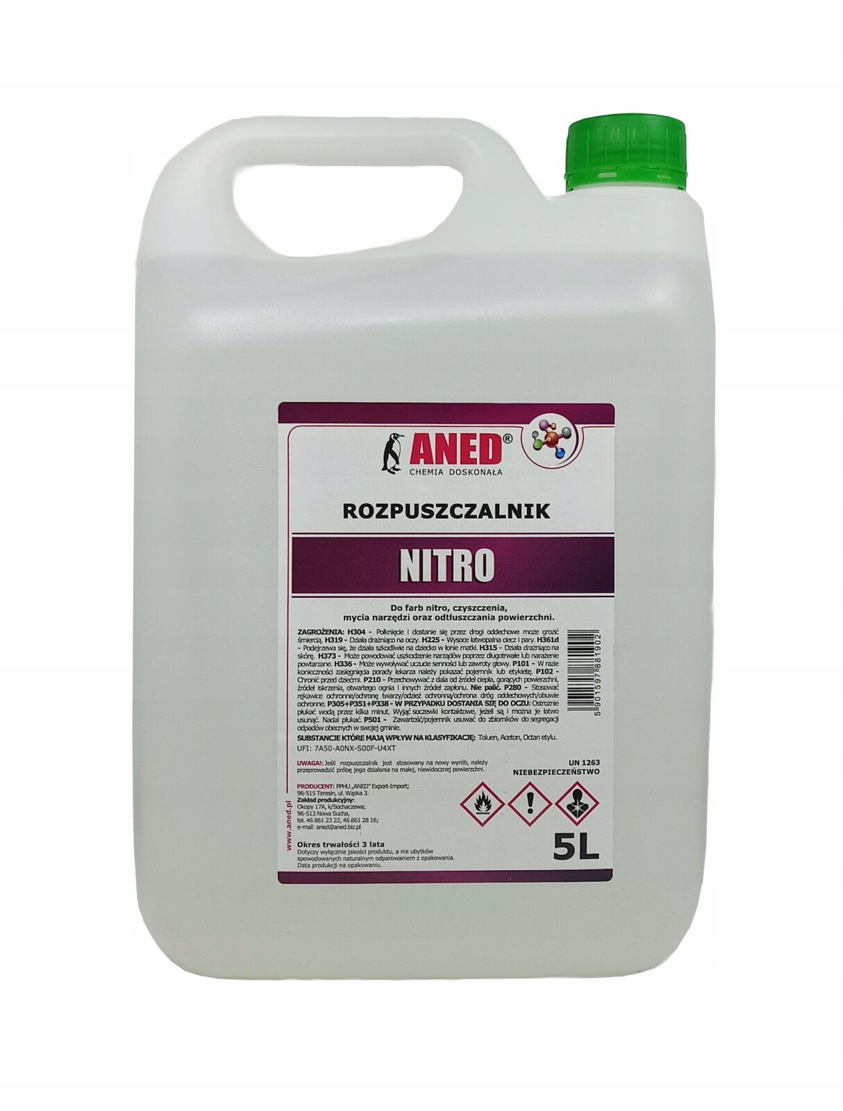 ROZPUSZCZALNIK NITRO DC ROZCIEŃCZALNIK ANED 5L