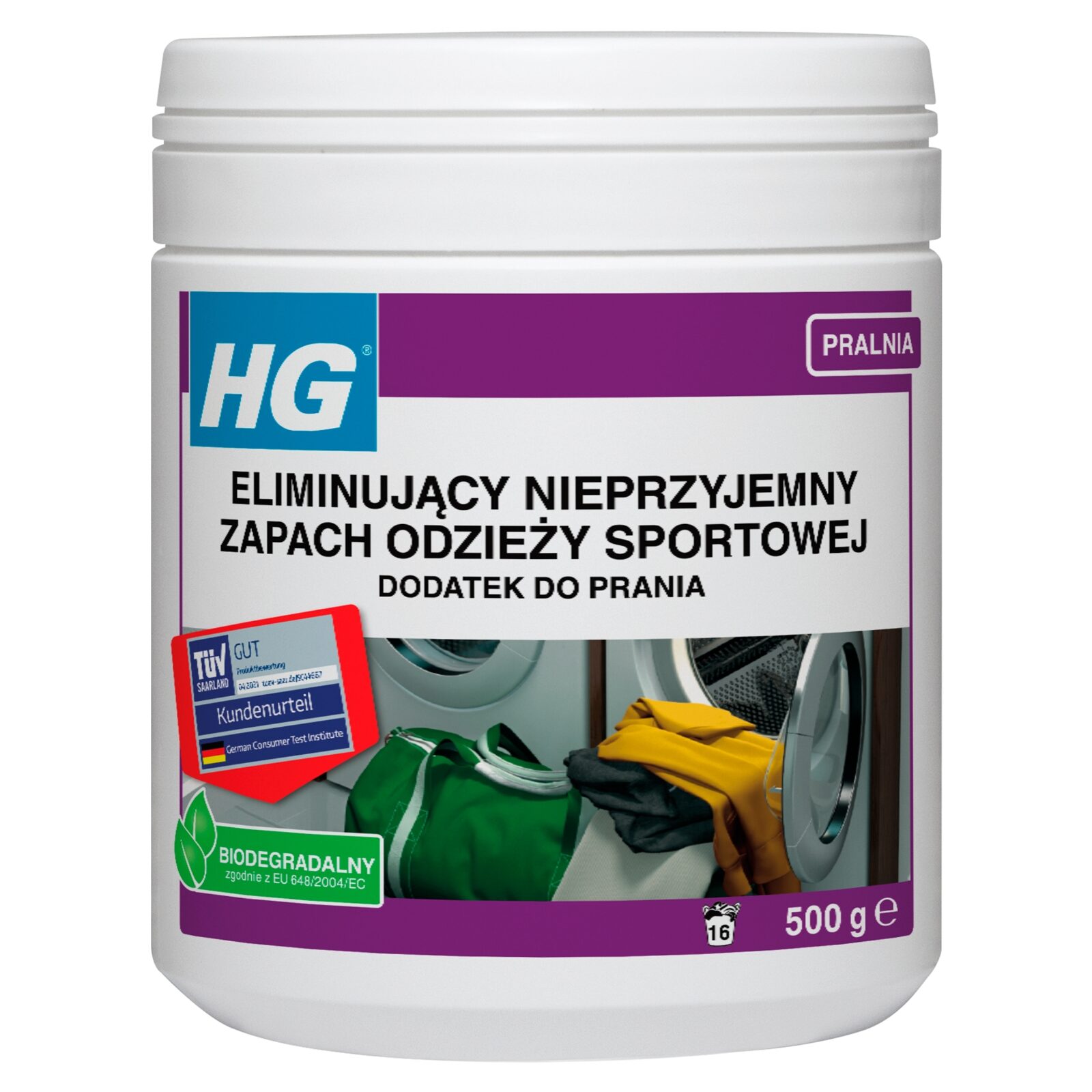 HG Dodatek do Prania Eliminujący Nieprzyjemny Zapach Odzieży Sportowej 500g