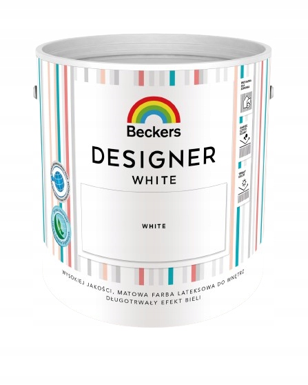 BECKERS DESIGNER WHITE 2,5 L FARBA LATEKSOWA