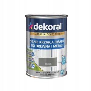 DEKORAL EMAKOL EMALIA SILNIE KRYJĄCA szary jasny 0,9L