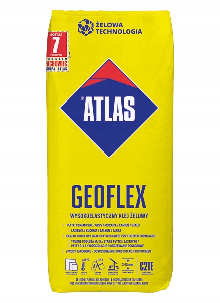 ATLAS GEOFLEX ZAPRAWA KLEJOWA KLEJ PŁYTKI 22,5kg