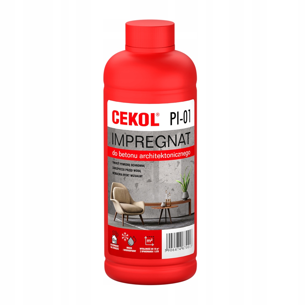 Impregnat do betonu architektonicznego CEKOL PI-01 - 1 l - gotowy do użycia