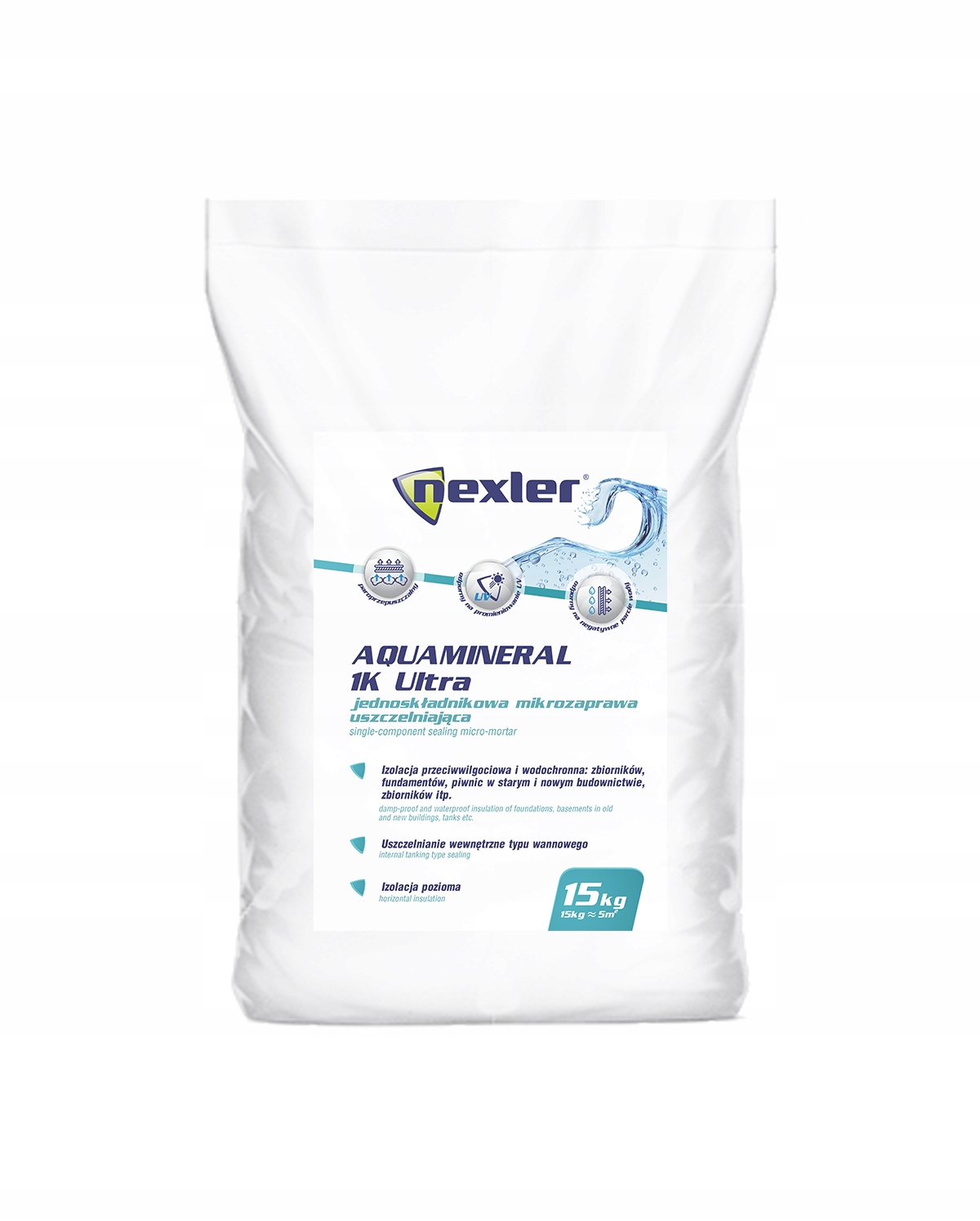 Izohan NEXLER AQUAMINERAL EKO 1K ULTRA izolacja pozioma fundamentu 15 kg