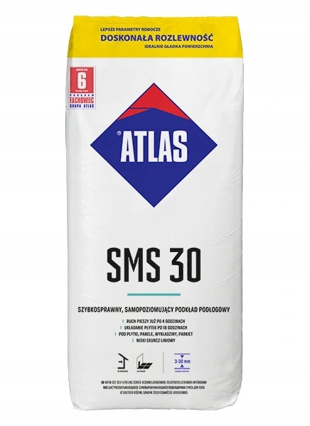 SMS 30 WYLEWKA SAMOPOZIOMUJĄCA 3-30MM 25KG ATLAS
