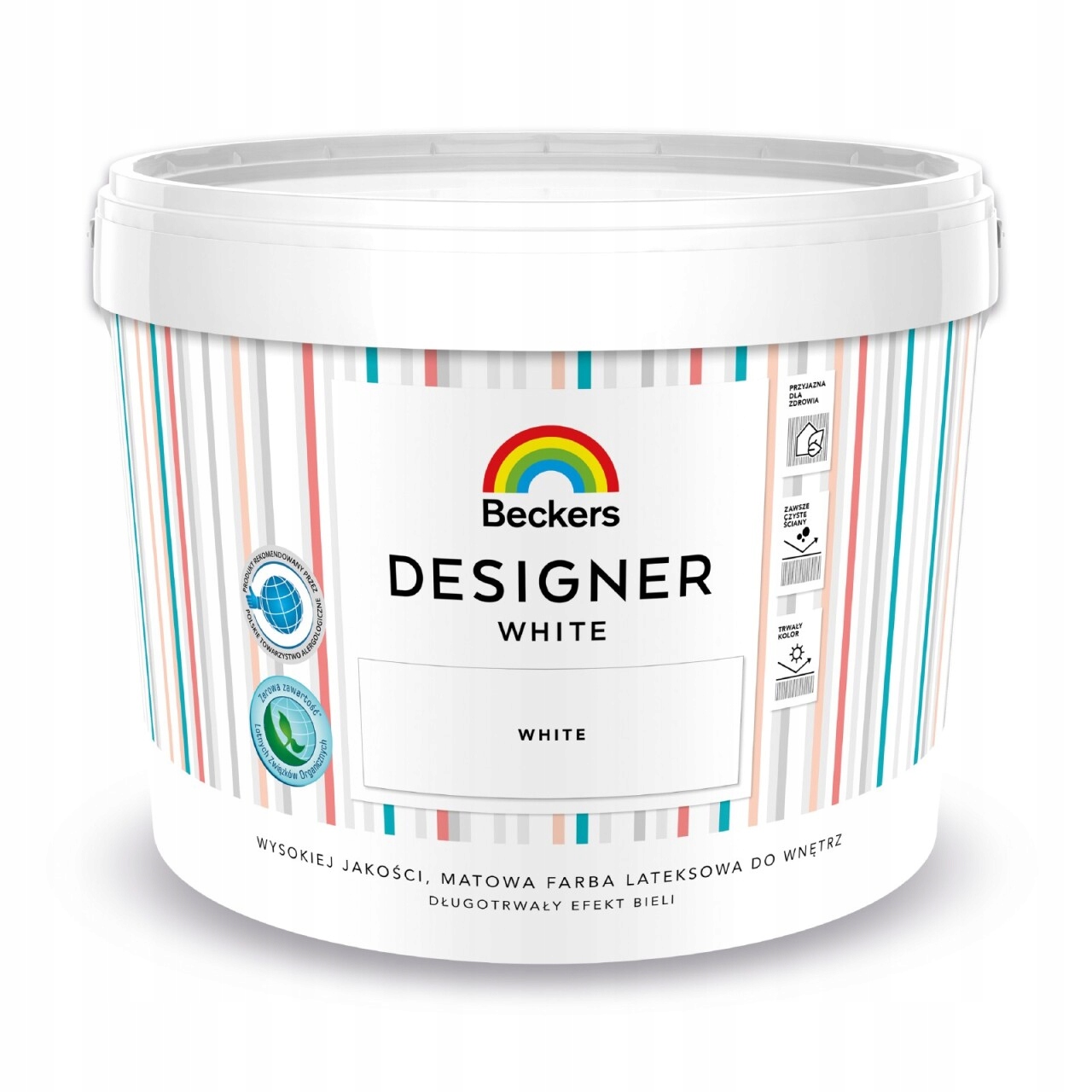 Farba lateksowa Beckers Designer White 10L biała