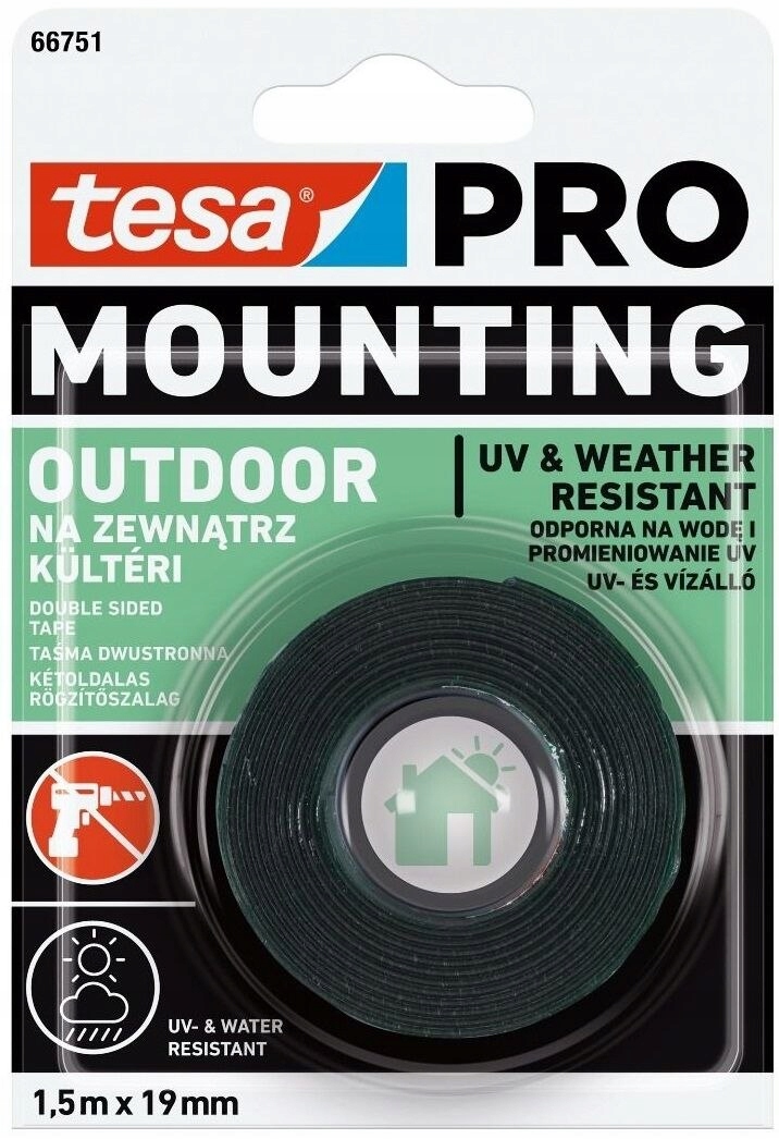 Tesa Taśma montażowa Outdoor 1,5m x 19mm 66751-00004-05