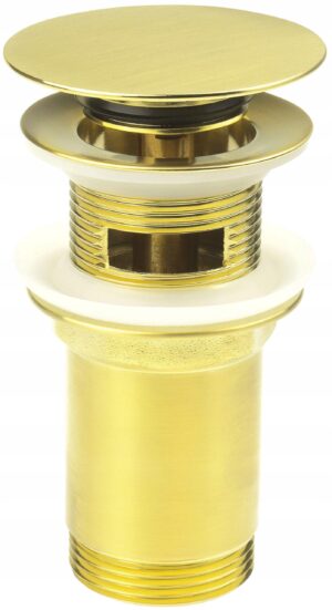 Korek uniwersalny z tuleją klik-klak ZŁOTO SZCZOTKOWANE Deante NHC_R10U