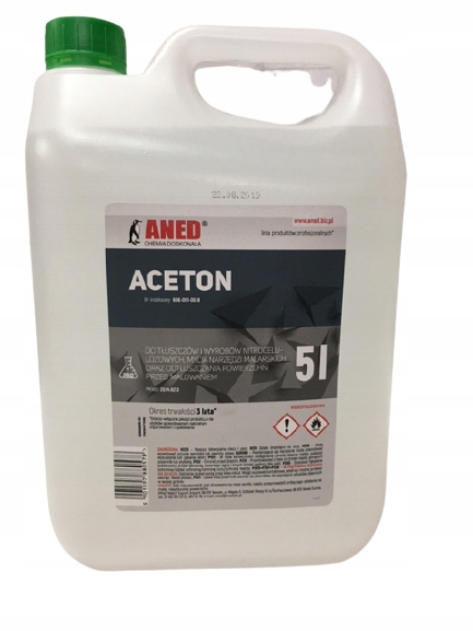 Aceton 5L ANED Czysty Rozpuszczalnik Techniczny Wysoka Jakość