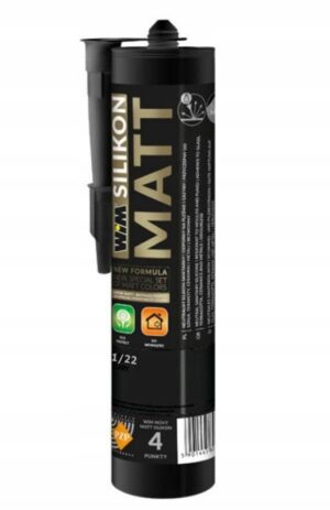 WIM Silikon matowy MATT 1/22 122 Czarny 300ml