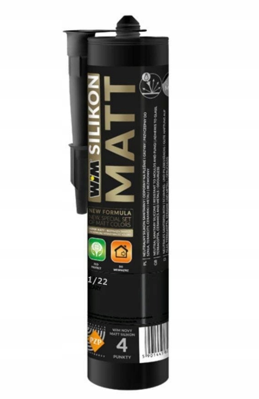 WIM Silikon matowy MATT 1/22 122 Czarny 300ml