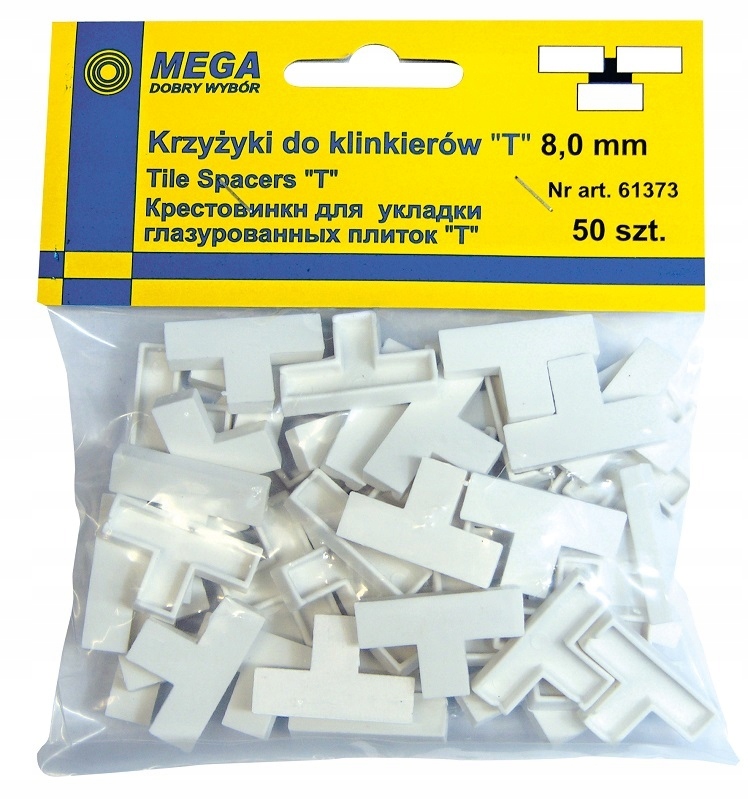 KRZYŻYKI DYSTANSOWE DO GLAZURY 8MM T 50SZT 61373