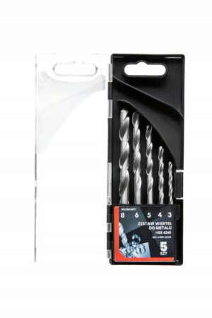ZESTAW WIERTEŁ DO METALU HSS 4241 PRO - 5SZT