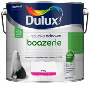 Farba DULUX szybka odnowa Boazerie Biała 2,5l