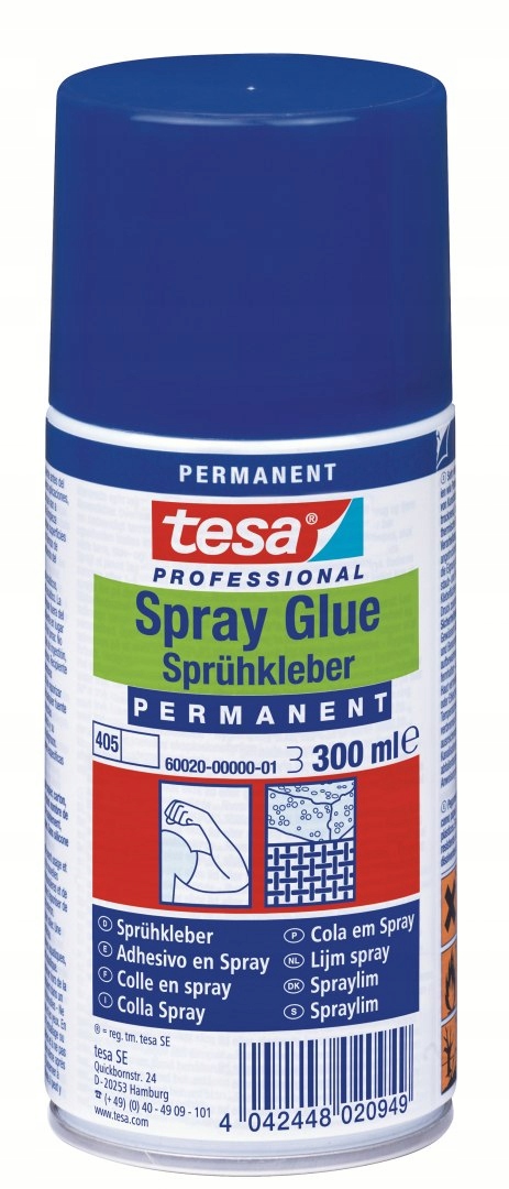 TESA Klej w Spray'u 300ml 60020 spray spreju sprej