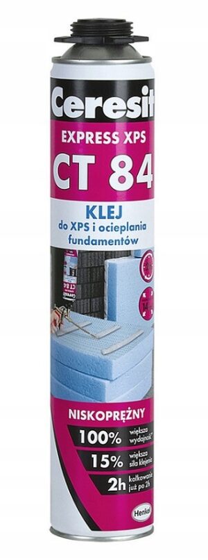 Klej do Styropianu Ceresit CT84 XPS Piana Mocny Pianoklej 750ml FUNDAMENTÓW