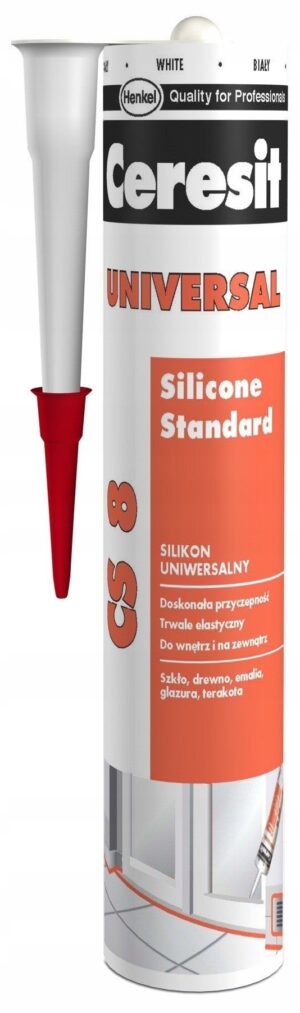 Silikon uniwersalny Ceresit CS8 280ml BIAŁ