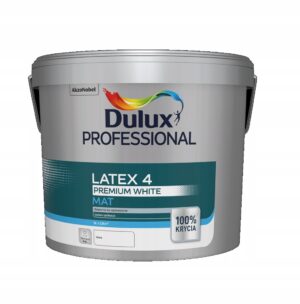FARBA PROFESSIONAL LATEX 4 PREMIUM DULUX BIAŁY MAT 9L