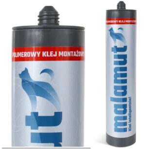Klej montażowy mocny biały polimerowy 290 ml Rawlplug Malamut