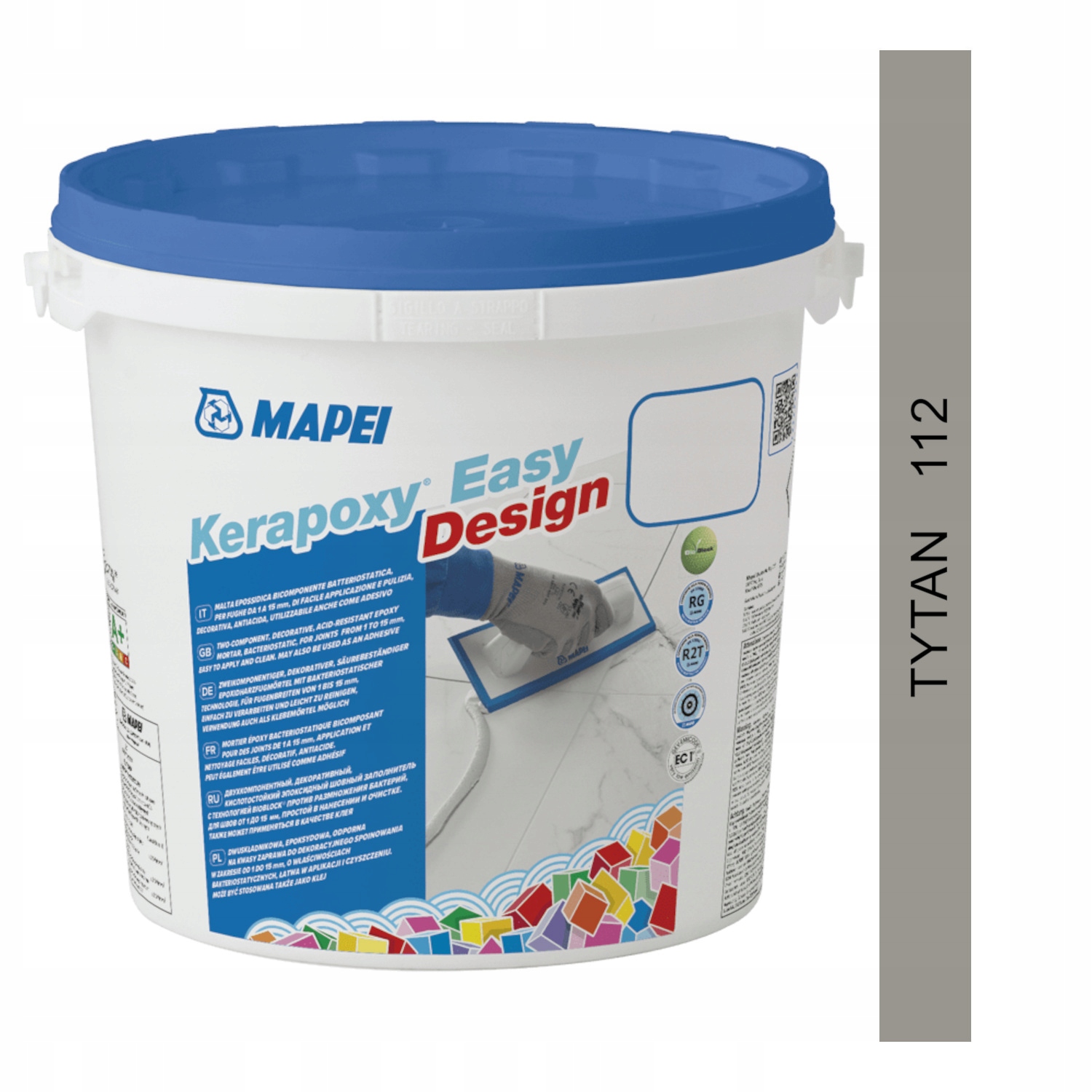 Fuga epoksydowa Mapei Kerapoxy Easy Design 3 kg Tytan 112
