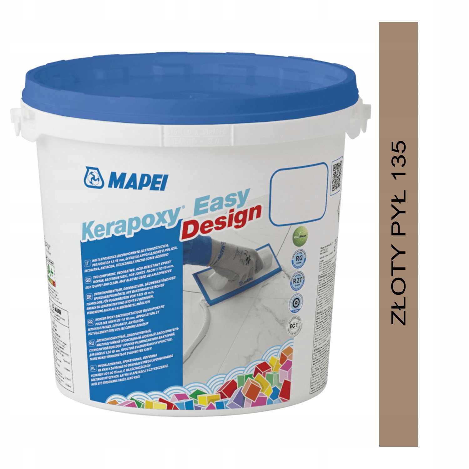 MAPEI KERAPOXY EASY DESIGN Fuga epoksydowa 3kg - 135 ZŁOTY PYŁ